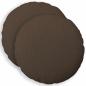 Preview: Wurfkissen 2 stk. HEERLEN Taupe Durchmesser 40 cm Stoff