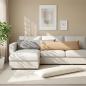 Preview: ARDEBO.de - Wurfkissen 2 stk. HEERLEN Creme 40 x 145 cm Stoff
