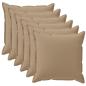 Preview: Wurfkissen 6 stk. HOUTEN Taupe 30 x 30 cm Polyester