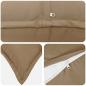 Preview: Wurfkissen 6 stk. HOUTEN Taupe 30 x 30 cm Polyester