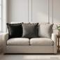 Preview: ARDEBO.de - Wurfkissen 2 stk. HOUTEN Schwarz 40 x 40 cm Polyester
