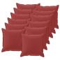 Preview: Wurfkissen 12 stk. HOUTEN Weinrot 50 x 50 cm Polyester