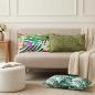 Preview: ARDEBO.de - Wurfkissen 6 stk. HOUTEN Blattmuster 40 x 80 cm Polyester