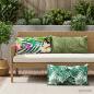Preview: Wurfkissen 6 stk. HOUTEN Blattmuster 40 x 80 cm Polyester