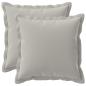Preview: Wurfkissen 2 stk. HOUTEN Grau 45 x 45 cm Polyester