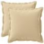 Preview: Wurfkissen 2 stk. HOUTEN Beige 45 x 45 cm Polyester