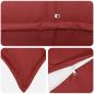 Preview: Wurfkissen 12 stk. HOUTEN Weinrot 45 x 45 cm Polyester