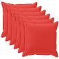 Preview: Wurfkissen 6 stk. HOUTEN Rot 45 x 45 cm Polyester