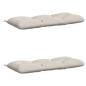 Preview: Bankkissen VIANEN 2 stk. 100 % Polyester Weiß 120 x 50 x 12 cm