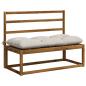 Preview: Bankkissen VIANEN 2 stk. 100 % Polyester Weiß 120 x 50 x 12 cm