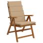Preview: Hochlehner-Auflage GEMERT 2 stk. 100 % Polyester Sand