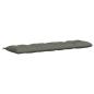 Preview: Bankkissen VIANEN 100 % Polyester Grau 200 x 50 x 12 cm