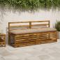Preview: ARDEBO.de - Bankkissen VIANEN 100 % Polyester Sand 160 x 40 x 12 cm