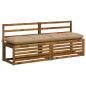 Preview: Bankkissen VIANEN 100 % Polyester Sand 160 x 40 x 12 cm