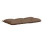 Preview: Bankkissen VIANEN 100 % Polyester Taupe 110 x 60 x 12 cm