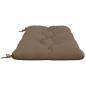 Preview: Bankkissen VIANEN 100 % Polyester Taupe 110 x 60 x 12 cm