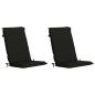 Preview: Hochlehner-Auflage GEMERT 2 stk. 100 % Polyester Schwarz