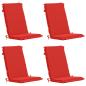Preview: Hochlehner-Auflage GEMERT 4 stk. 100 % Polyester Rot