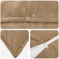 Preview: Wurfkissen 2 stk. HOUTEN Taupe 65 x 65 cm Mikrofaser Fleece
