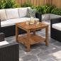 Preview: ARDEBO.de - Couchtisch Natur 48,5 x 49 x 45 cm Massivholz Akazie