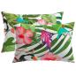 Preview: Wurfkissen 2 stk. HEERLEN Mehrfarbig 30 x 50 cm Polyester