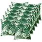 Preview: Wurfkissen 12 stk. HEERLEN Blattmuster 45 x 45 cm Polyester
