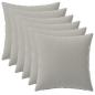 Preview: Wurfkissen 6 stk. HEERLEN Grau 30 x 30 cm Polyester