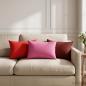Preview: ARDEBO.de - Wurfkissen 6 stk. HEERLEN Rosa 30 x 50 cm Polyester