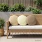 Preview: ARDEBO.de - Wurfkissen 2 stk. HEERLEN Creme Durchmesser 40 cm Polyester