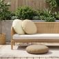 Preview: ARDEBO.de - Wurfkissen 2 stk. HEERLEN Creme Durchmesser 50 cm Polyester
