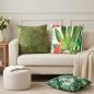 Preview: Wurfkissen 2 stk. HEERLEN Blattdesign 55 x 55 cm Polyester