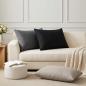 Preview: ARDEBO.de - Wurfkissen 2 stk. HEERLEN Schwarz 50 x 80 cm Polyester