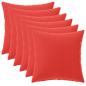 Preview: Wurfkissen 6 stk. HEERLEN Rot 40 x 40 cm Polyester