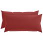 Preview: Wurfkissen 2 stk. HEERLEN Weinrot 40 x 70 cm Polyester