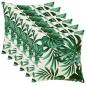 Preview: Wurfkissen 6 stk. HEERLEN Blattmuster 50 x 50 cm Polyester