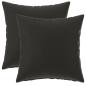Preview: Wurfkissen 2 stk. HEERLEN Schwarz 40 x 40 cm Polyester
