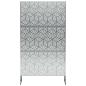 Preview: Sichtschutz 100 x 50 x 180 cm Verzinkter Stahl Silber