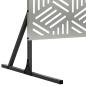 Preview: Sichtschutz 100 x 50 x 180 cm Verzinkter Stahl Silber