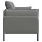 Preview: 2-Sitzer Sofa 2-Sitzer Dunkelgrau 188 x 81 x 89 cm Samt