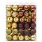 Preview: Weihnachtskugelset 150 stk. Braun und Gold Durchmesser 3 cm