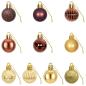 Preview: Weihnachtskugelset 150 stk. Braun und Gold Durchmesser 3 cm