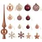 Preview: Weihnachtskugelset 111 stk. Champagner und Braun