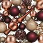Preview: Weihnachtskugelset 111 stk. Champagner und Braun