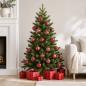 Preview: ARDEBO.de - Weihnachtskugelset 50 stk. Weinrot Durchmesser 8 cm Polystyrol