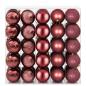 Preview: Weihnachtskugelset 50 stk. Weinrot Durchmesser 8 cm Polystyrol
