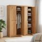 Preview: ARDEBO.de - Kleiderschrank PANAMA Honig 169 x 50 x 185 cm