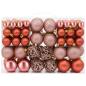 Preview: Weihnachtskugeln 100 Stk. Rosa und Rose 3 / 4 / 6 cm
