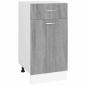 Preview: Unterschrank mit Schublade Lyon Grau Sonoma 40x46x81,5 cm