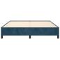 Preview: Bettgestell ohne Matratze Dunkelblau 180x200 cm Samt