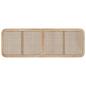 Preview: Kopfteil mit Kopfteil Natur 160 x 55 x 3 cm Rattan